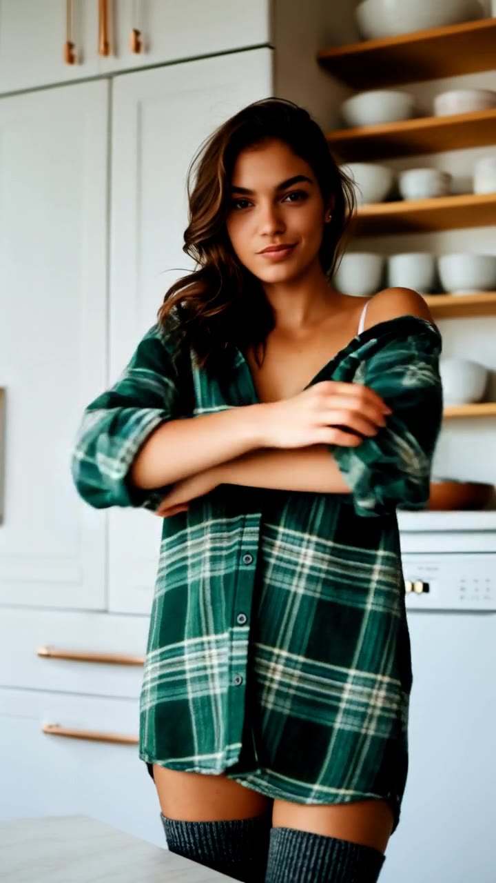 Just a flannel shirt, and me